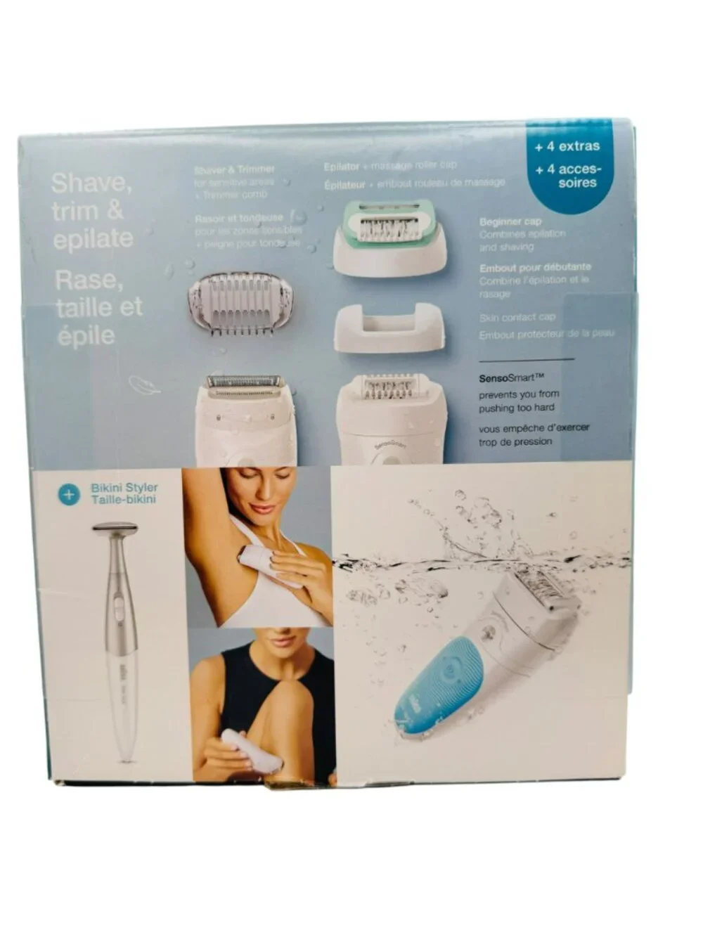 Braun Silk-Épil 5 Epilator & Bikini Styler Kit - Wet/Dry Use Gentle Hair Removal